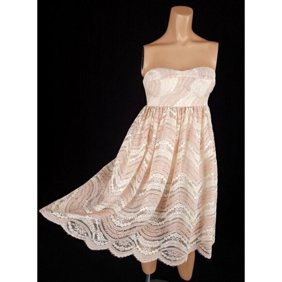Les Bourdelles des Garcon Short Circle Lace Dress 42 US XS Capria NWT $425 - Picture 4 of 12